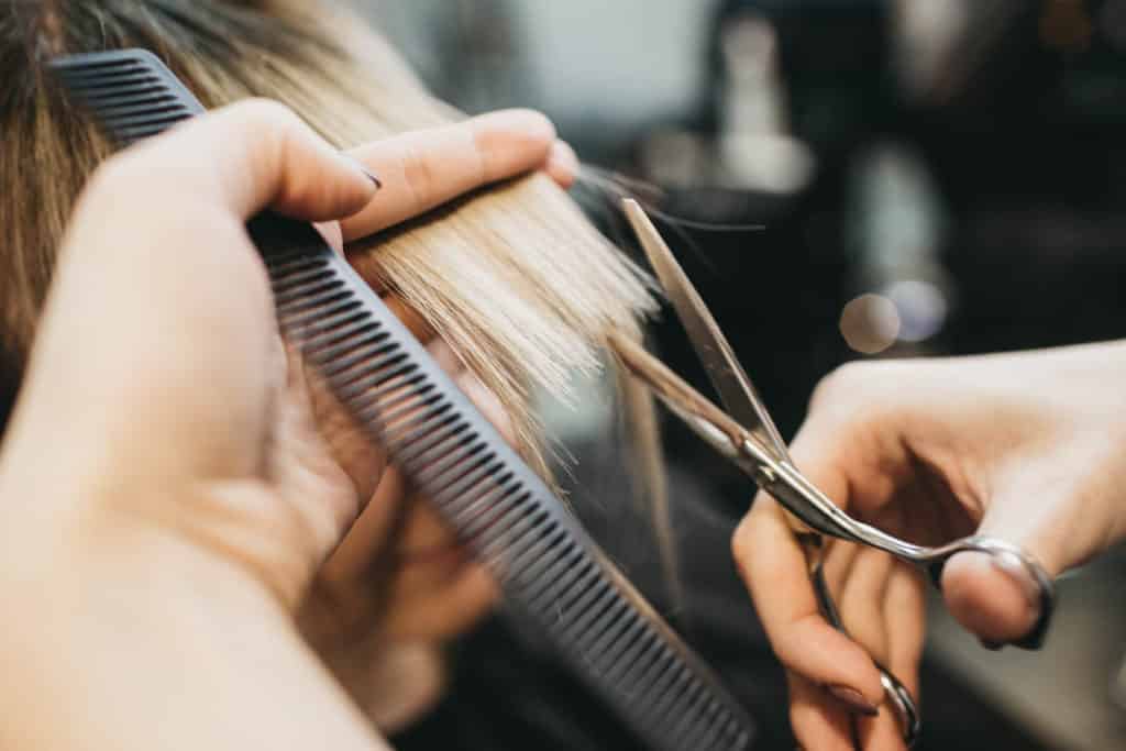 Trim or chop your hair to grow out chemicals