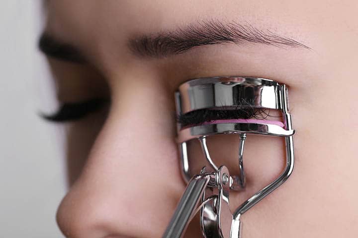 Don't clamp down your eyelashes hard for too long to avoid damage