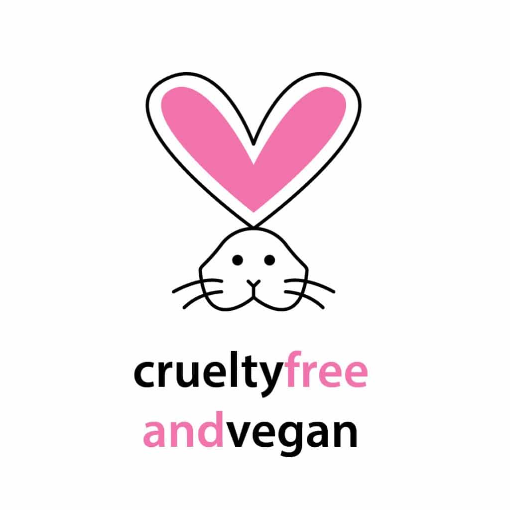 Cruelty free and vegan bunny logo