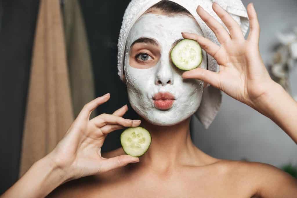 Cucumber slices are helpful with dark circles under your eyes