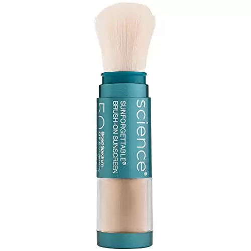 Colorescience Brush-On Sunscreen Mineral Powder for Sensitive Skin, Medium