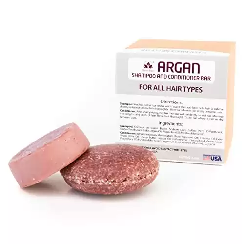 Argan Oil Shampoo and Conditioner Bar Set for all Hair Types