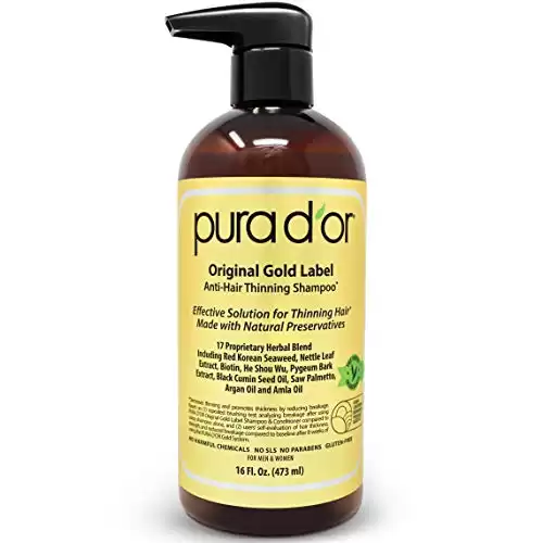 PURA D'OR Original Gold Label Anti-Hair Thinning Shampoo
