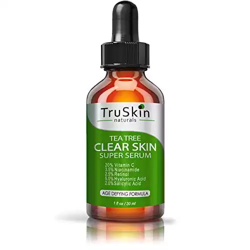 TruSkin Tea Tree Clear Skin Serum with Vitamin C, Salicylic Acid & Retinol, 1fl oz