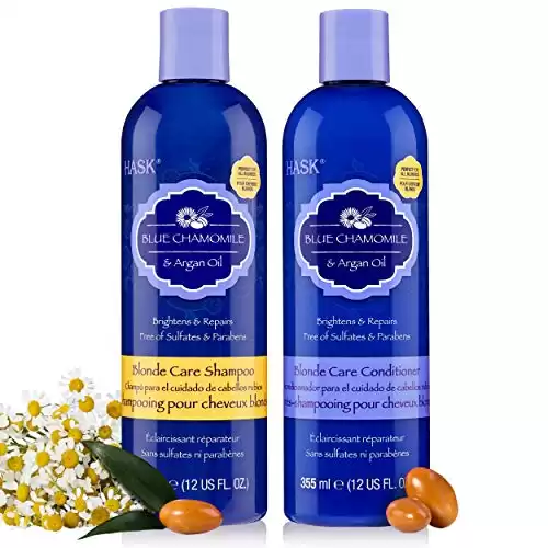 HASK BLUE CHAMOMILE & Argan Oil Shampoo + Conditioner Set