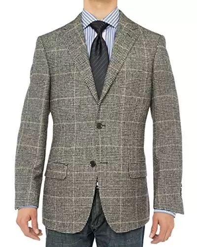 Luciano Natazzi Men's 2 Button Luxe Suit Jacket