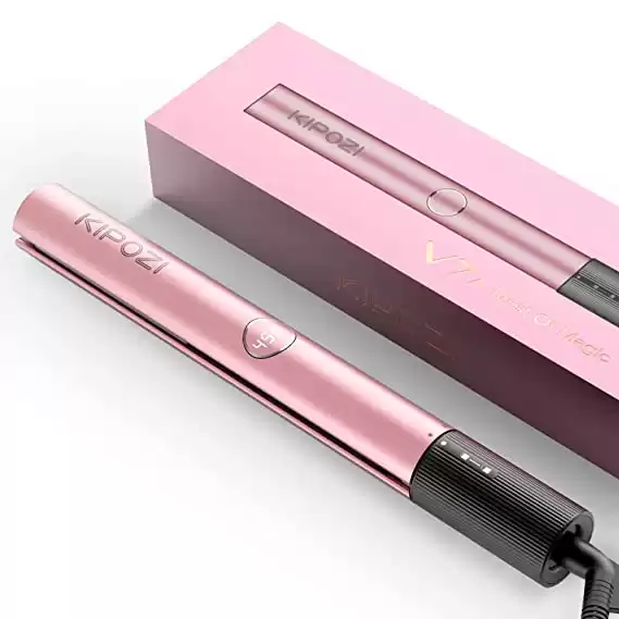 KIPOZI 2 in 1 Straightener and Curling Iron